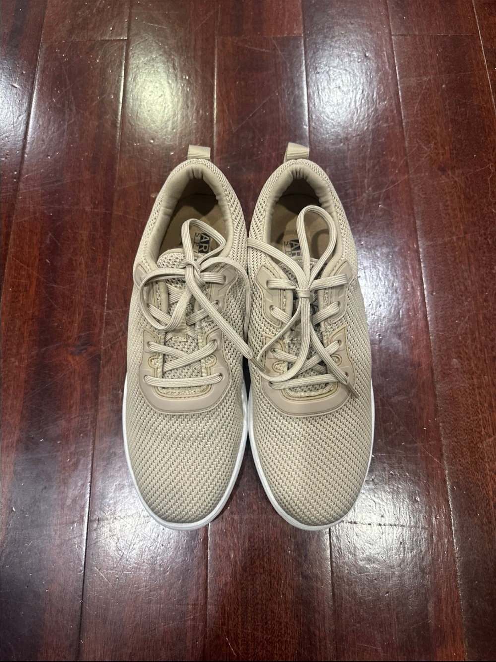 New Neutral Knit Woman’s Casual Sneakers - Beige - size 7
